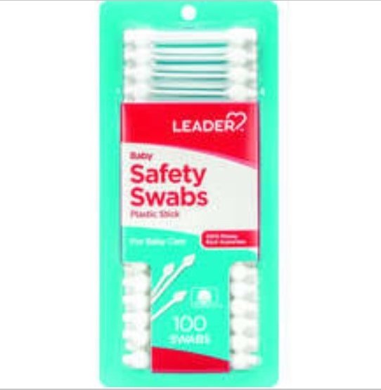 Leader Baby Safety Swabs, 100 Count