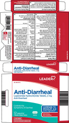 Leader Anti-Diarrheal Tablets, 12 Count
