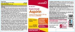 Leader Aspirin Delayed Release Tablets, 325mg, 300 Count