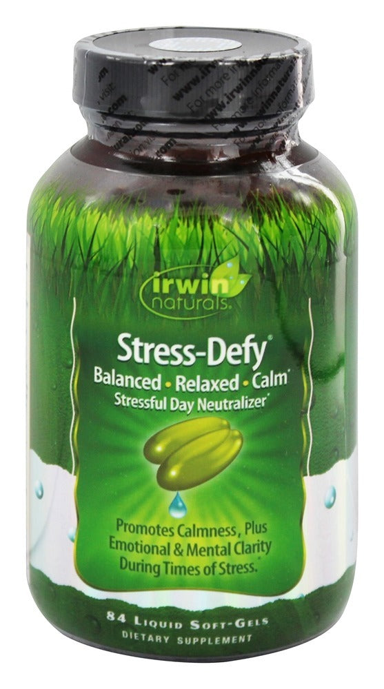 Irwin Naturals Stress-Defy Dietary Supplement - 84 Liquid Softgels