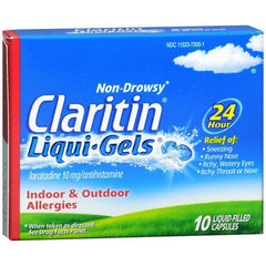 Claritin 24 Hour Allergy Liqui-Gels, 10 Count