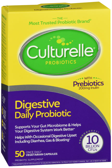 Culturelle, Digestive Health, Daily Probiotic, 50 Once Daily Vegetarian Capsules*