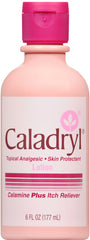 Caladryl Topical Analgesic & Skin Protectant - Calamine Lotion & Itch Reliever - 6 oz