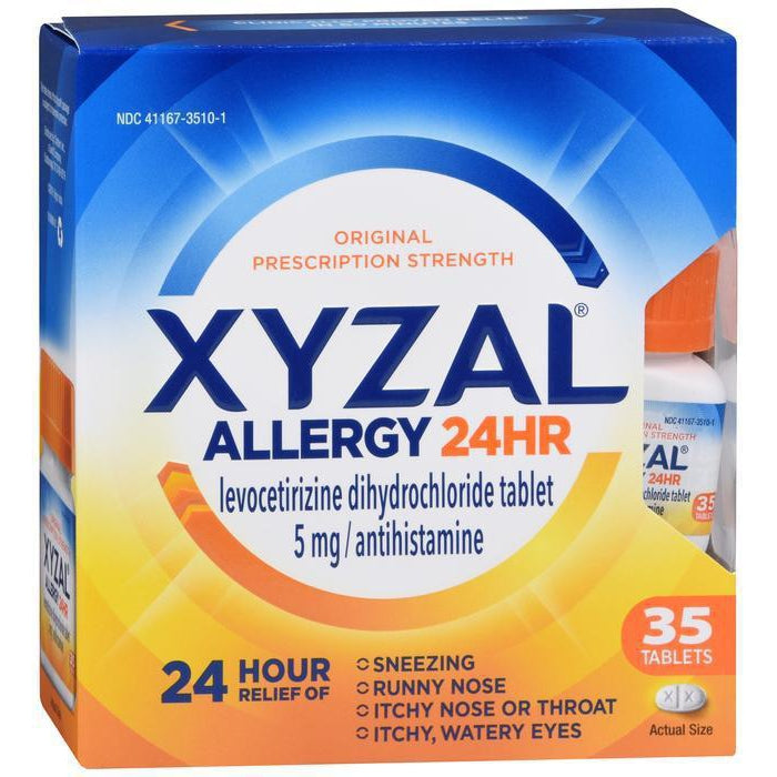 Xyzal 24 Hour Allergy Relief Tablets, 35 Count