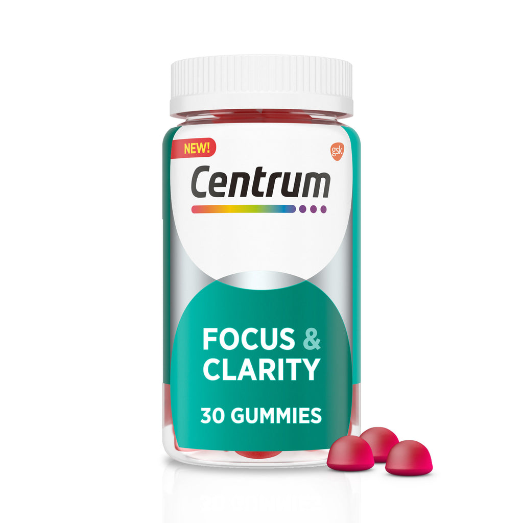Centrum Focus & Clarity Dietary Supplement Gummies - Cherry Vanilla Flavor - 30 gummies