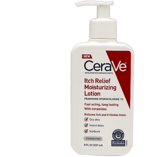 CeraVe Itch Relief Moisturizing Lotion, 1% Pramoxine Hydrochloride, 8 fl oz