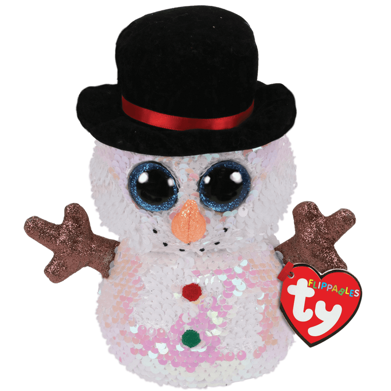 TY BEANIE -  Melty REVERSIBLE SEQUIN SNOWMAN