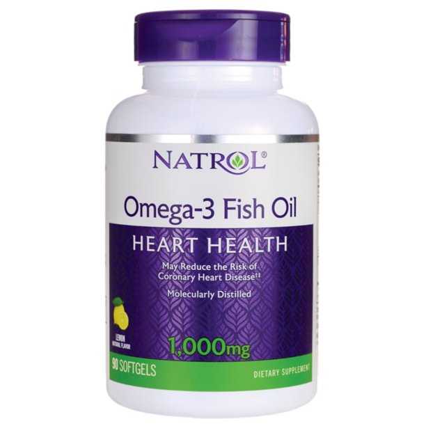 Natrol Omega-3 Purified Fish Oil 1,000mg, 90 Softgels