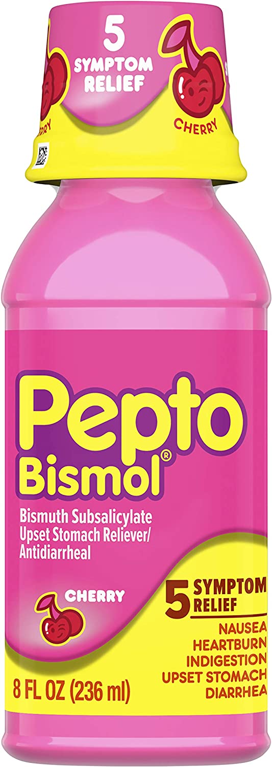 Pepto Bismol Liquid ,Cherry Flavor, 8 oz