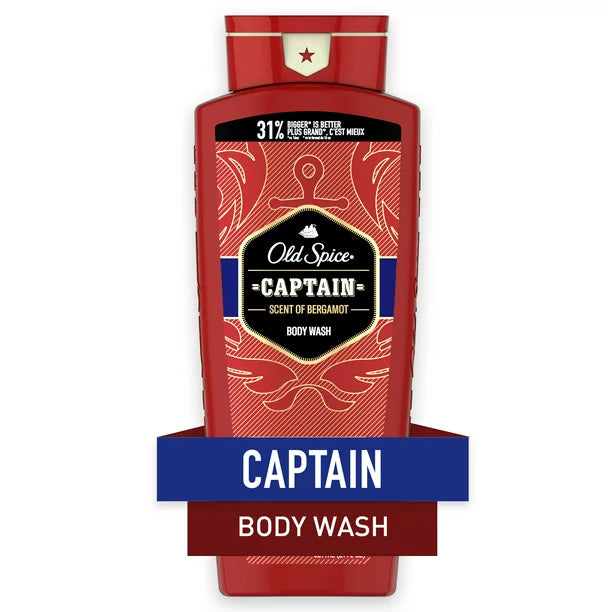 Old Spice Red Collection Body Wash for Men, Captain Scent, 21 fl oz