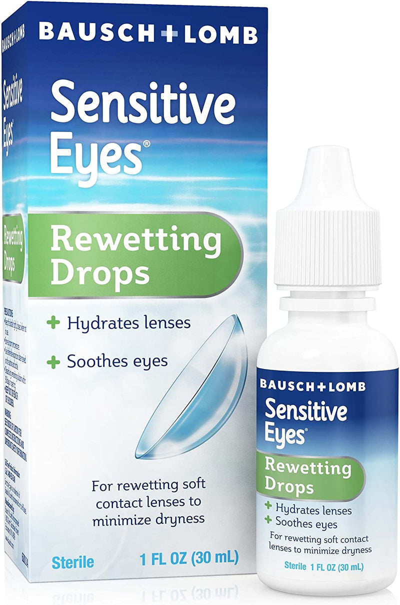 Bausch & Lomb Contact Lens Solution for Rewetting Soft Contact Lenses, 1 Fl Oz*