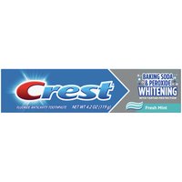 Crest Baking Soda & Peroxide Whitening Toothpaste with Tartar Protection, Fresh Mint 4.2 oz, Pack of 2*