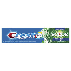 Crest + Scope Outlast Complete Whitening Toothpaste, Mint, 5.4 oz*