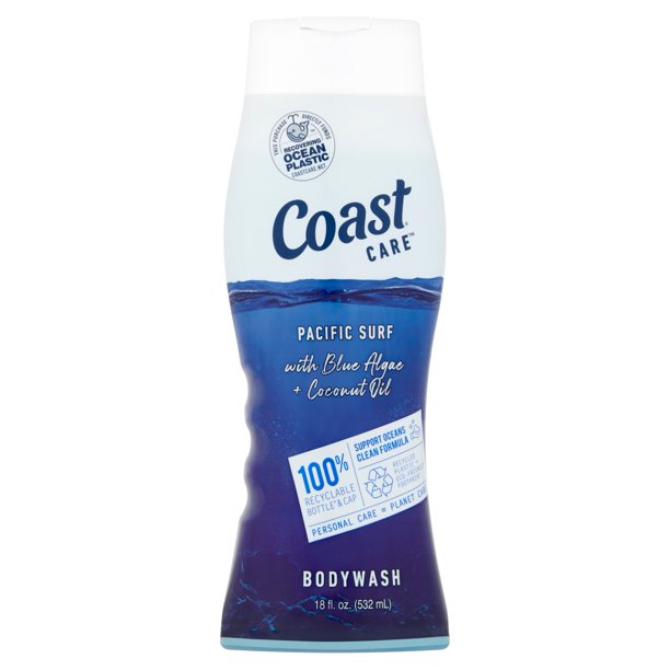 Coast Care Pacific Surf Bodywash with Blue Algae + Coconut Oil, 18 fl oz*