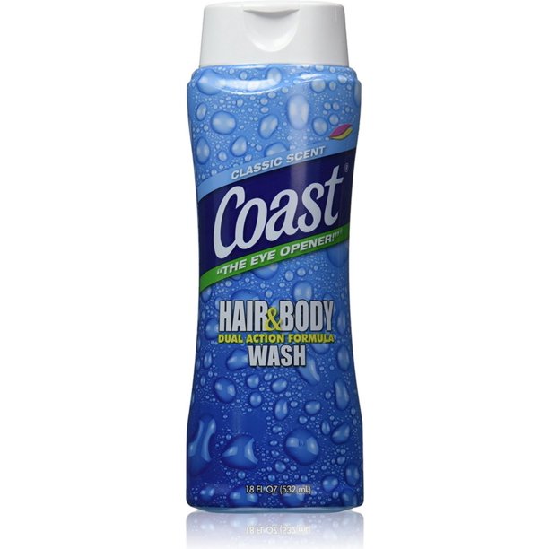 Coast Classic Scent Hair & Body Wash, 18 fl oz, Pack of 6*