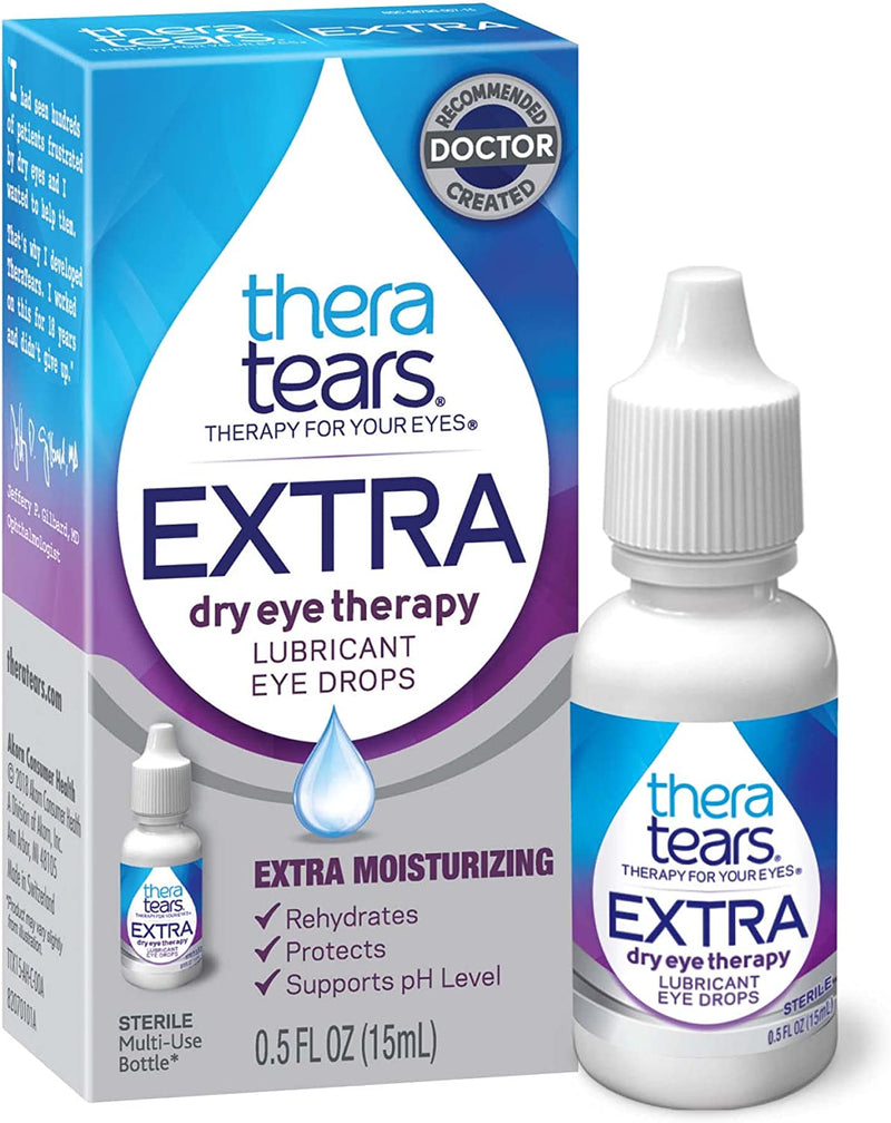 TheraTears Extra Dry Eye Therapy Lubricating Eye Drops for Dry Eyes, 0.5 fl oz Bottle*