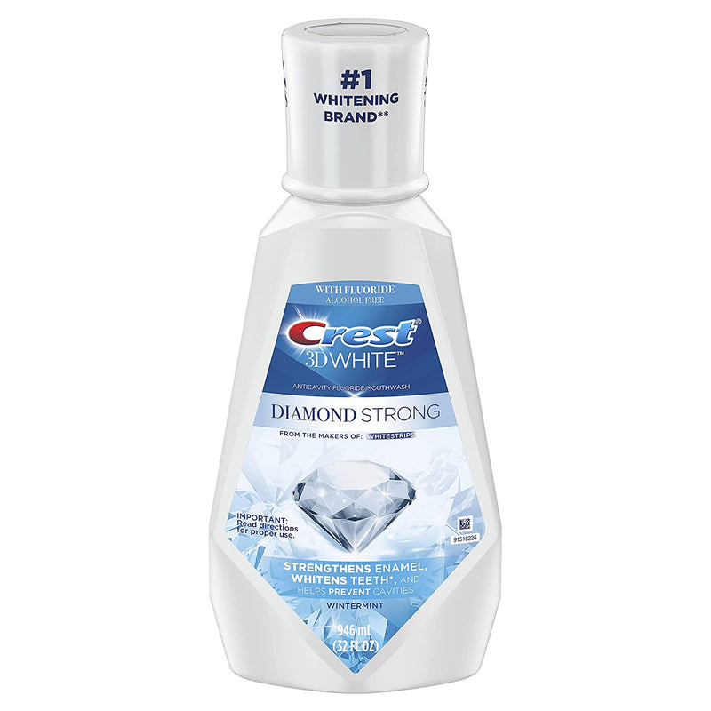 Crest 3D White Mint Mouthwash, 32 Fl Oz