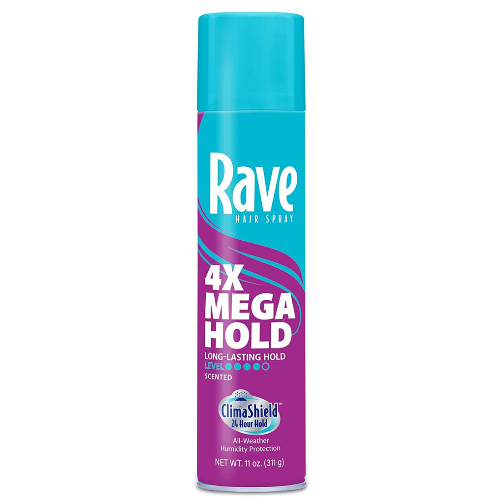 Rave Scented Aerosol Hairspray, 4X, 11 Fl Oz