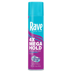 Rave Scented Aerosol Hairspray, 4X, 11 Fl Oz