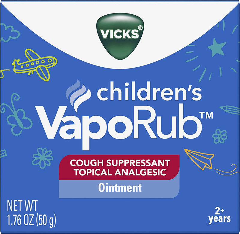 Vicks Children's VapoRub, Topical Cough Suppressant and Analgesic, 1.76 OZ