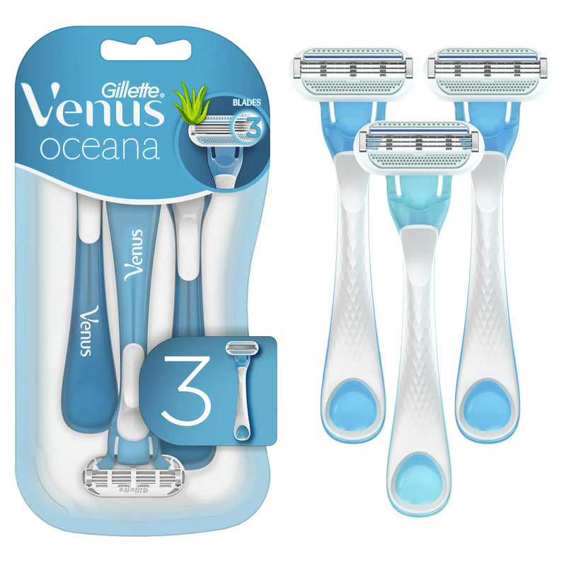 Gillette Venus Oceana Women's Disposable Razor, 3 Count