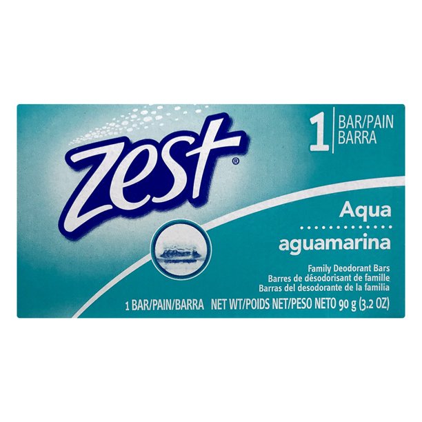 Zest Aqua Family Deodorant Bars, 3.2 OZ