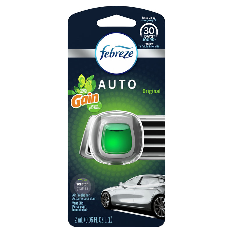 Febreze Car Air Freshener Vent Clip with Gain Scent, Original, 1 ct