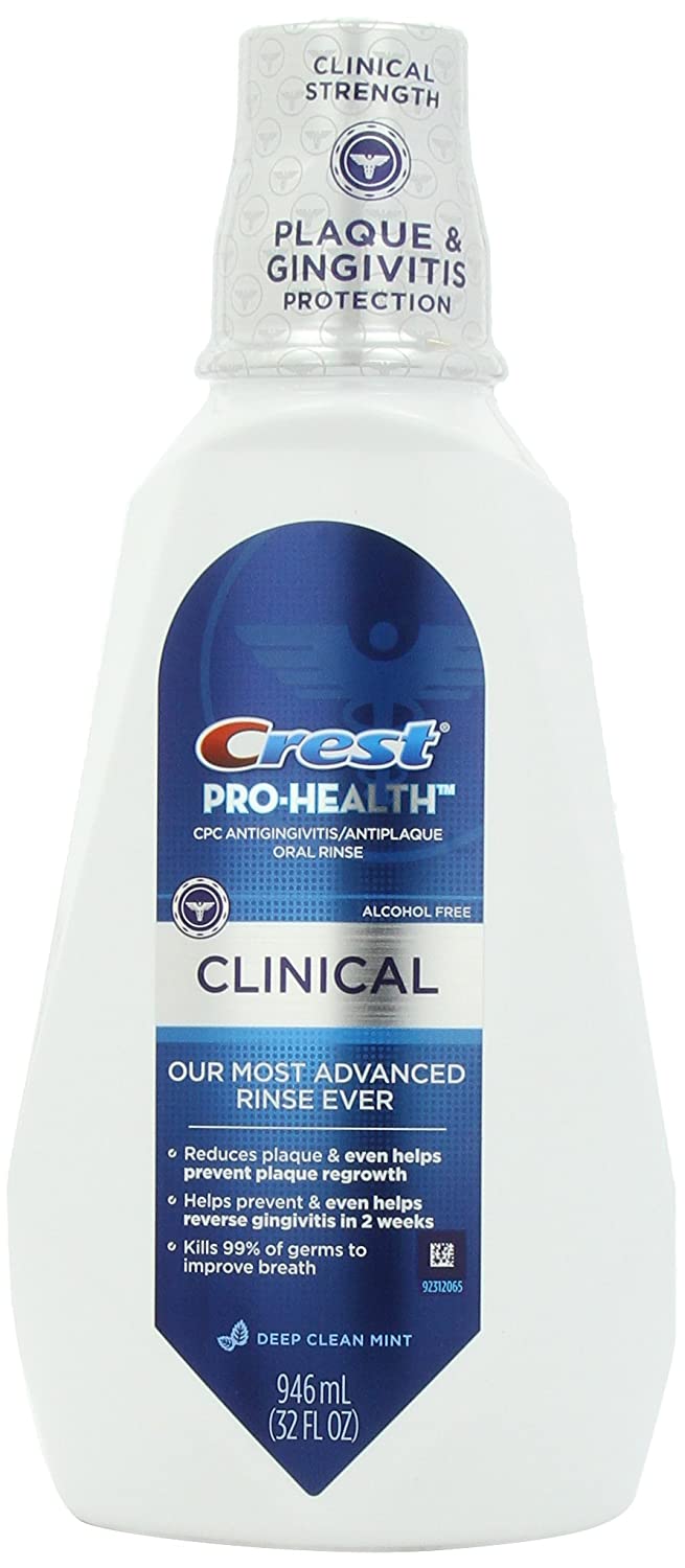 Crest Pro-Health Clinical Deep Clean Mint Rinse 32 Fl Oz