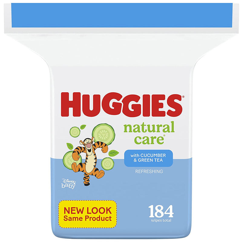 Huggies Natural Care Refreshing Baby Wipes, Scented, 1 Refill Pack (184 Wipes Total)