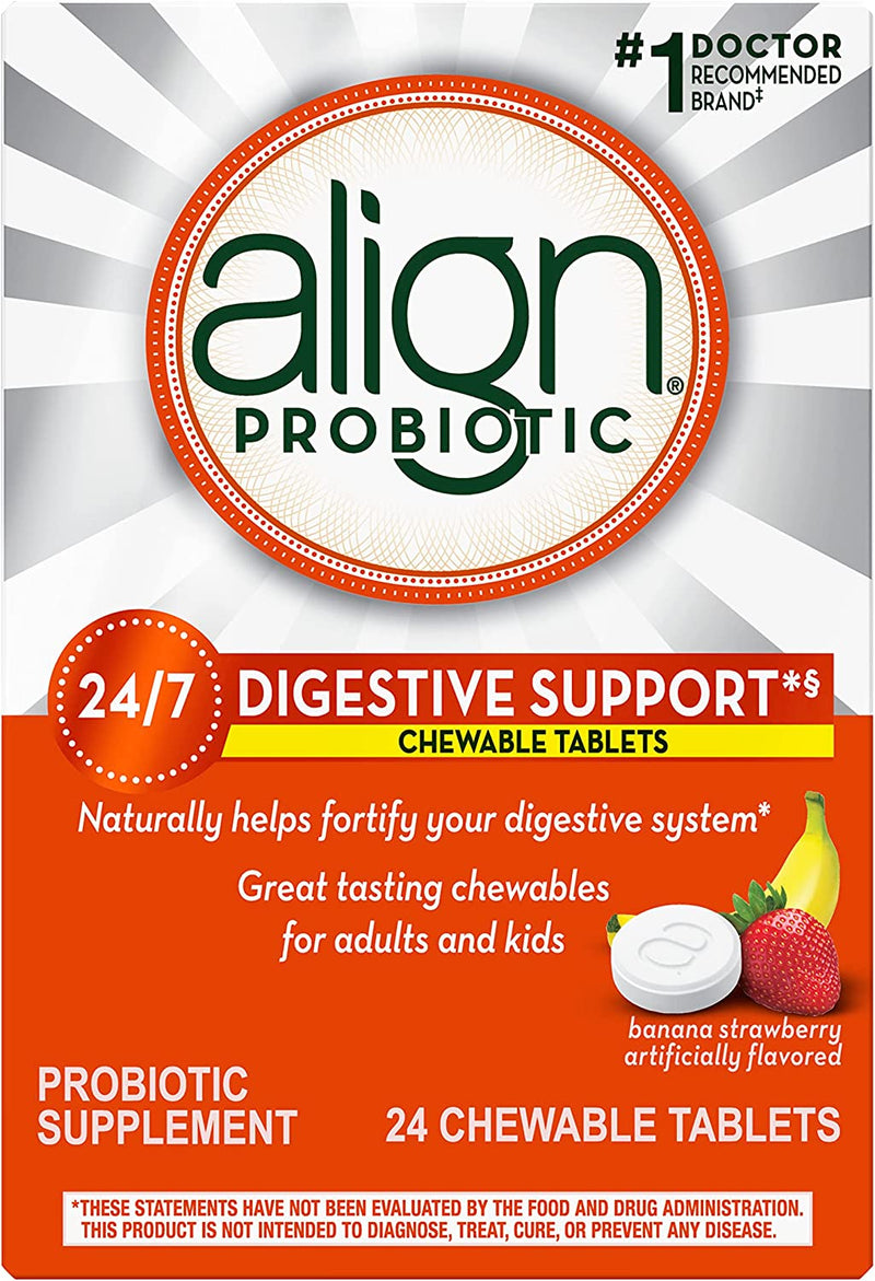 Aligh Chewable Probiotic, 24 Tablets