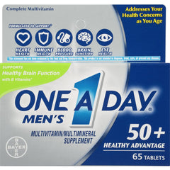 One A Day Men's 50+ Healthy Advantage Multivitamins, 65 tablets