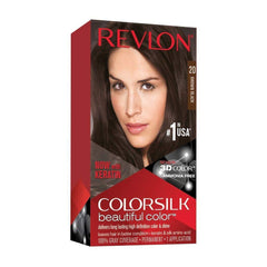 Revlon ColorSilk Hair Color, 20 Brown Black, 1 COUNT