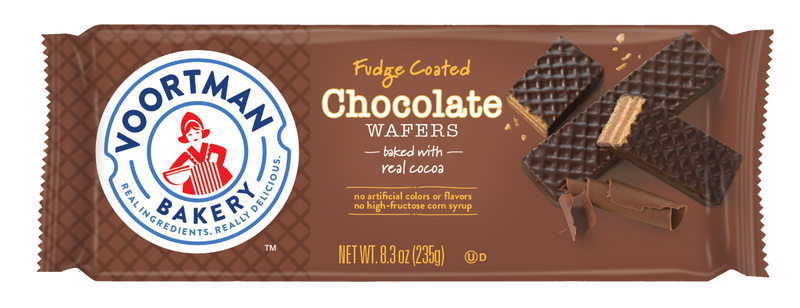 Voortman Fudge Coated Chocolate Wafers 8.3 oz