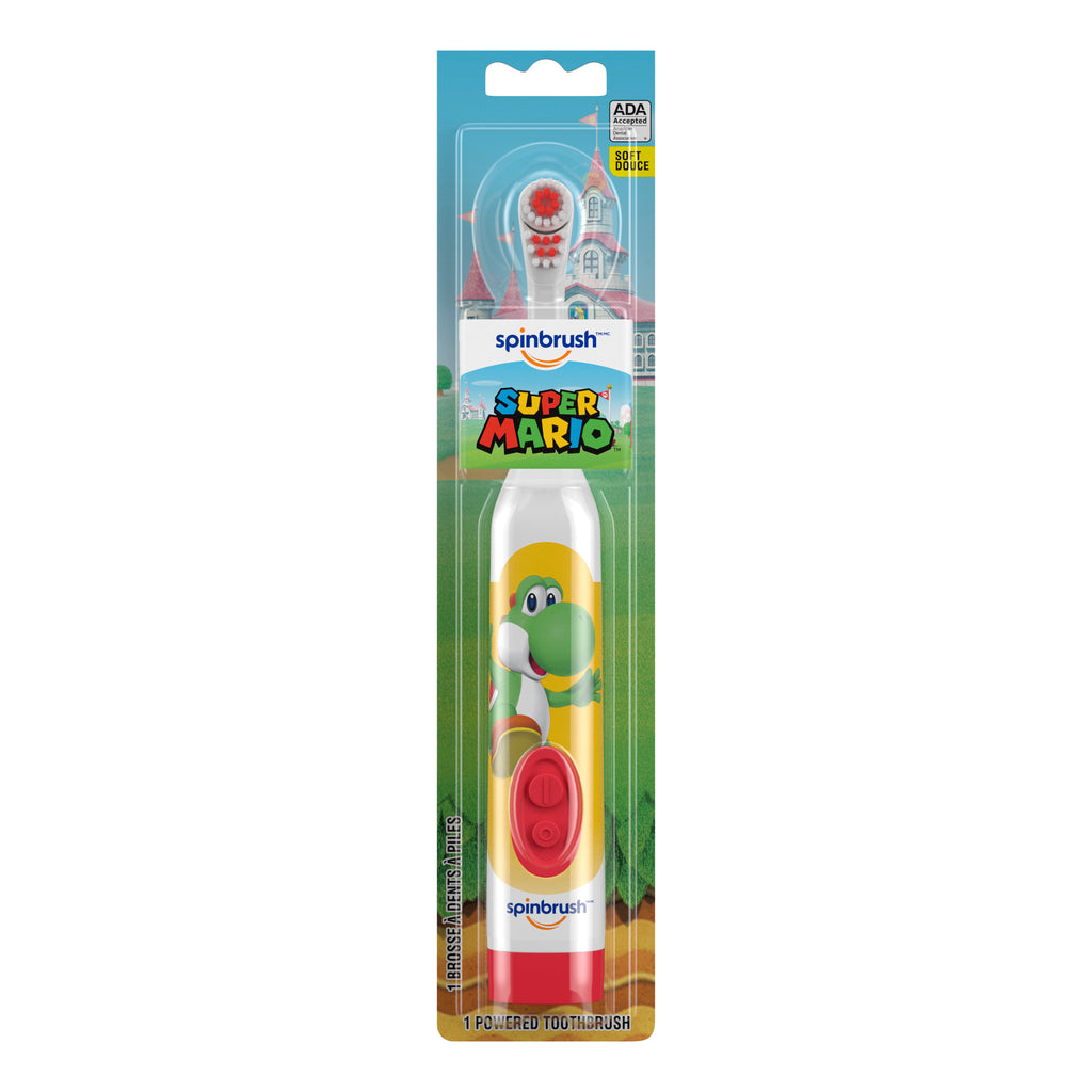 Kid's Spinbrush Nintendo Super Mario Electric Battery Toothbrush, Soft - 1 ct
