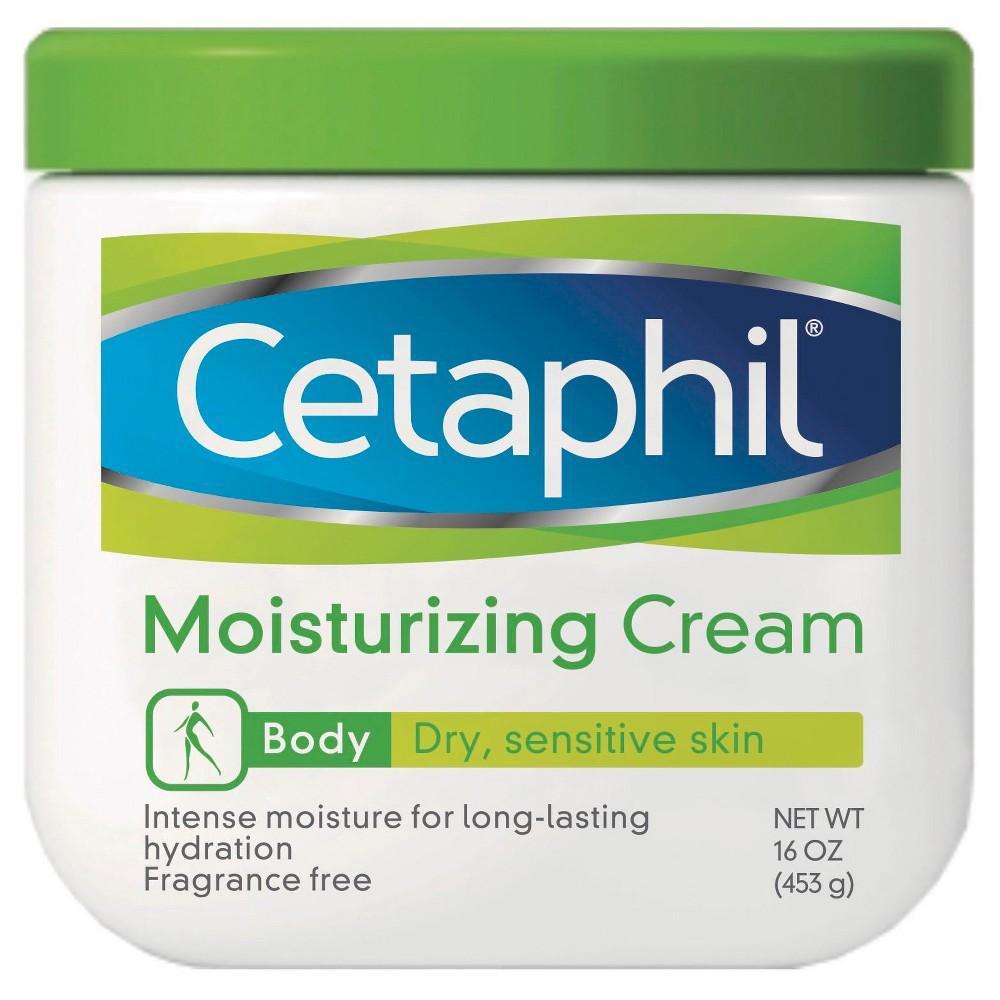 Cetaphil Moisturizing Cream for Very Dry/Sensitive Skin, Fragrance Free, 16 oz