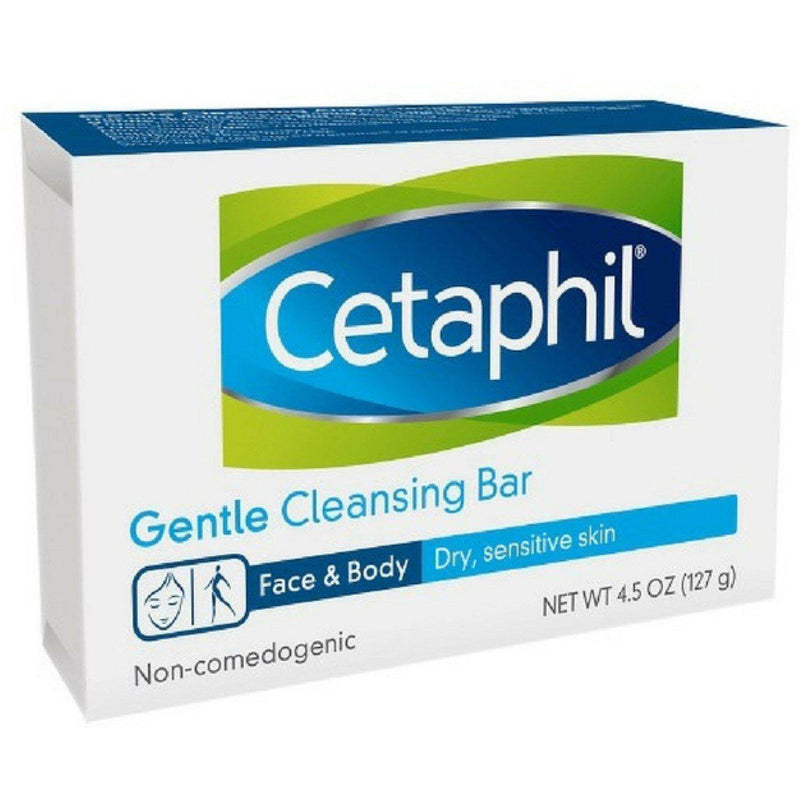 Cetaphil Gentle Cleansing Bar for Dry / Sensitive Skin 4.50 oz