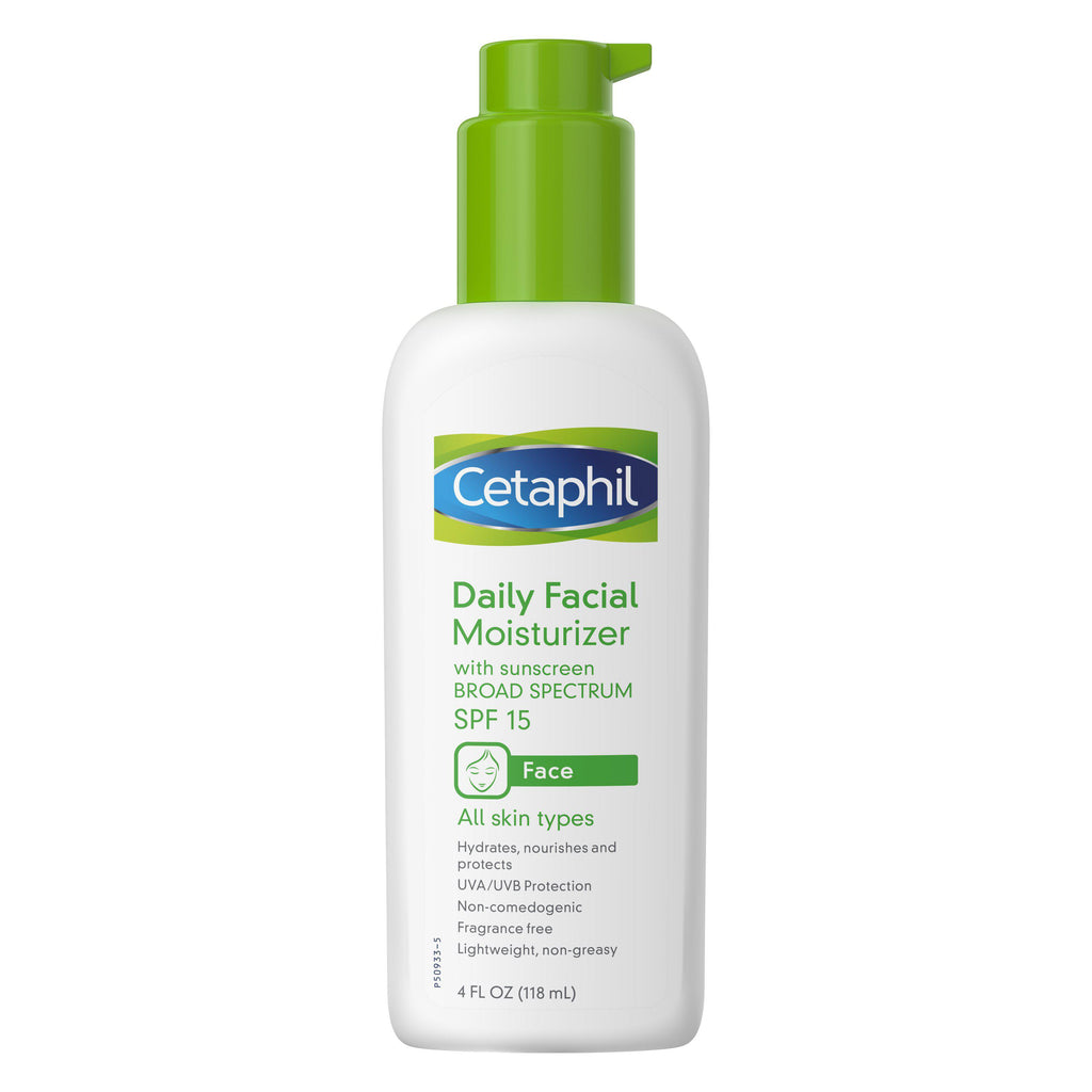 Cetaphil Fragrance Free Daily Facial Moisturizer, SPF 15, 4 oz