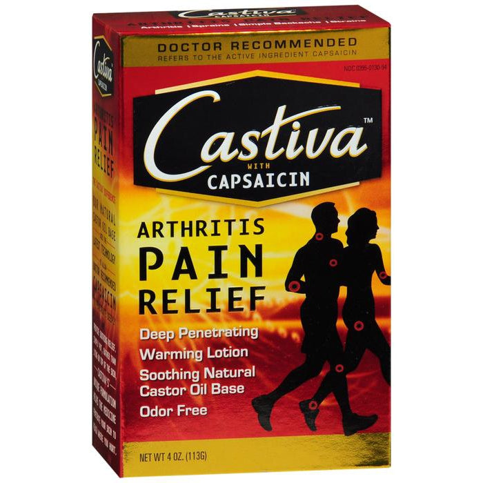 Castiva Warming Arthritis Pain Relief Lotion, 4 Oz