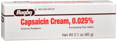Rugby Capsaicin 0.025% Pain relief Cream, 2.1 Oz.