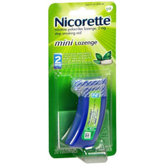 Nicorette Stop Smoking Aid 2 mg Mini Lozenges, Mint 20 CT