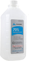 Swan 70% Isopropyl Rubbing Alcohol, 16 oz.