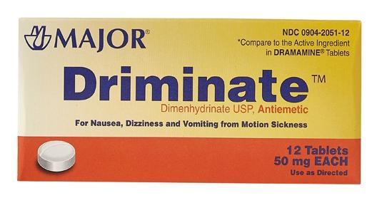 Major Driminate 50 MG, 100 Tablets*