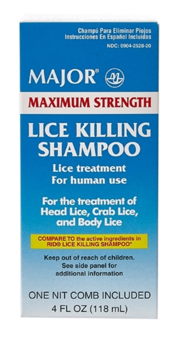 Major Maximum Strength Lice Killing Shampoo, 4 Fl Oz MCK#1347772