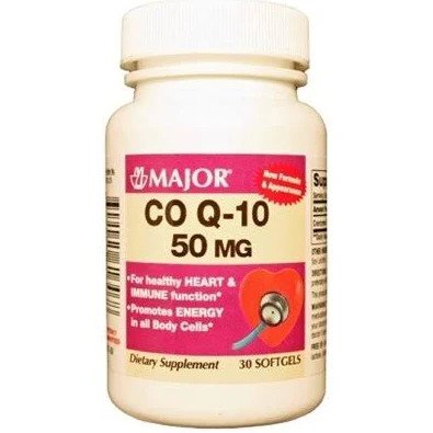Major CO Q-10 Softgels, 50 mg, 30 Count