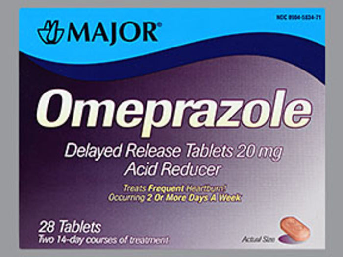 Major Omeprazole 20 mg, 28 tablets