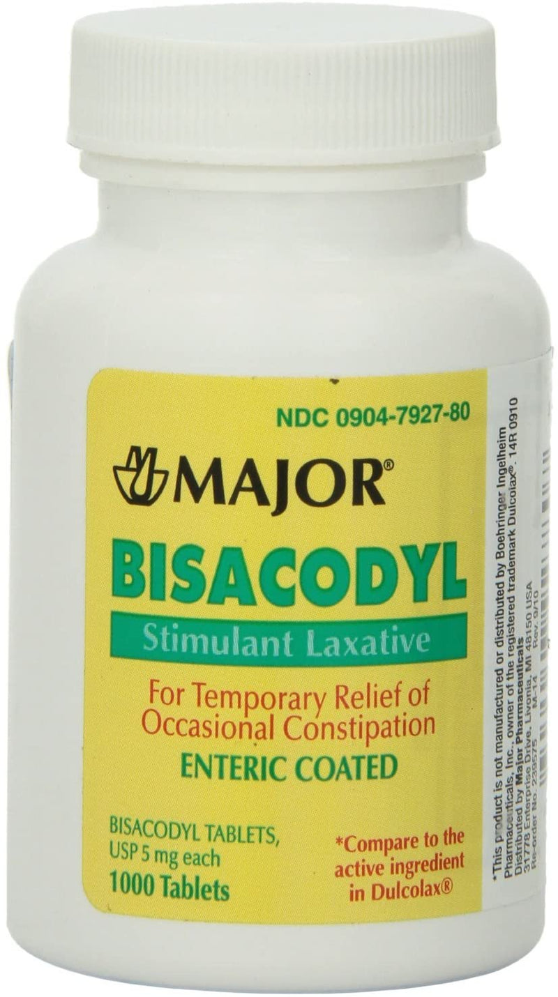 Bisacodyl 5mg Tabs 1000 count*