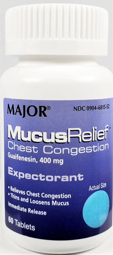 Major MucusRelief Tablets 400mg, 60 Tablets