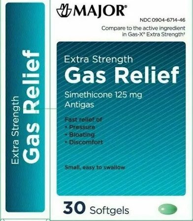 Major Extra Strength Gas Relief, 30 Softgels