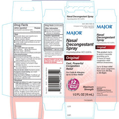 Major Nasal Decongestant Spray, 15 mL*