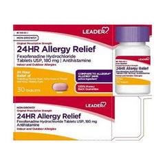Leader 24 Hour Allergy Relief Tablets, 30 Count